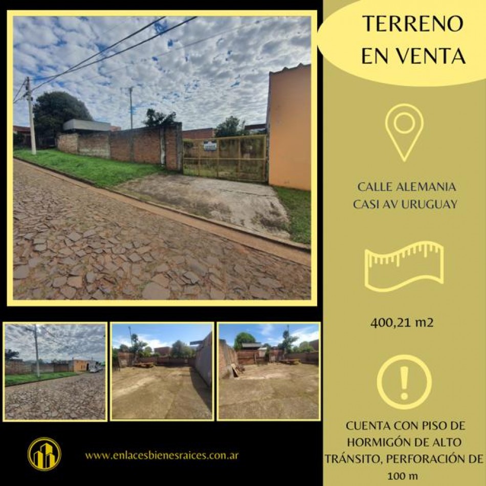 Terreno en venta Av Uruguay
