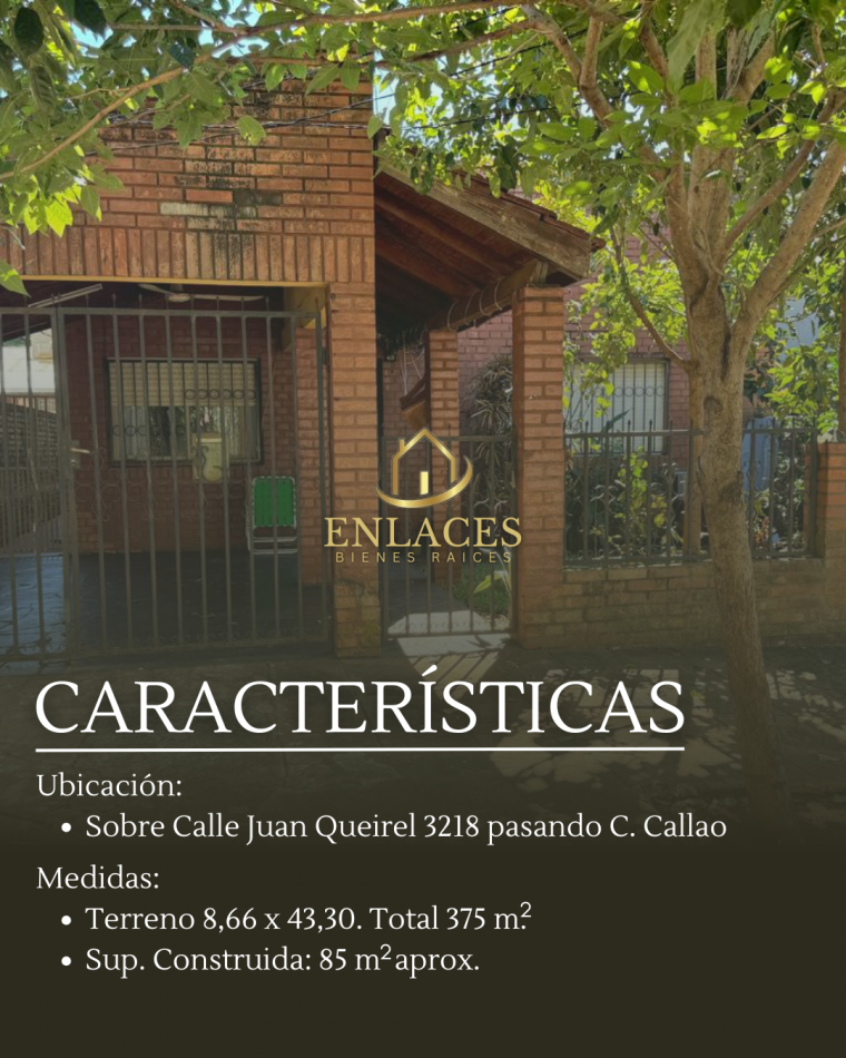 Casa en venta a pasos del centro de Posadas