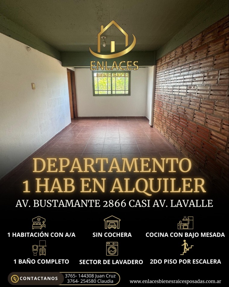 Departamento de 1 dormitorio en alquiler