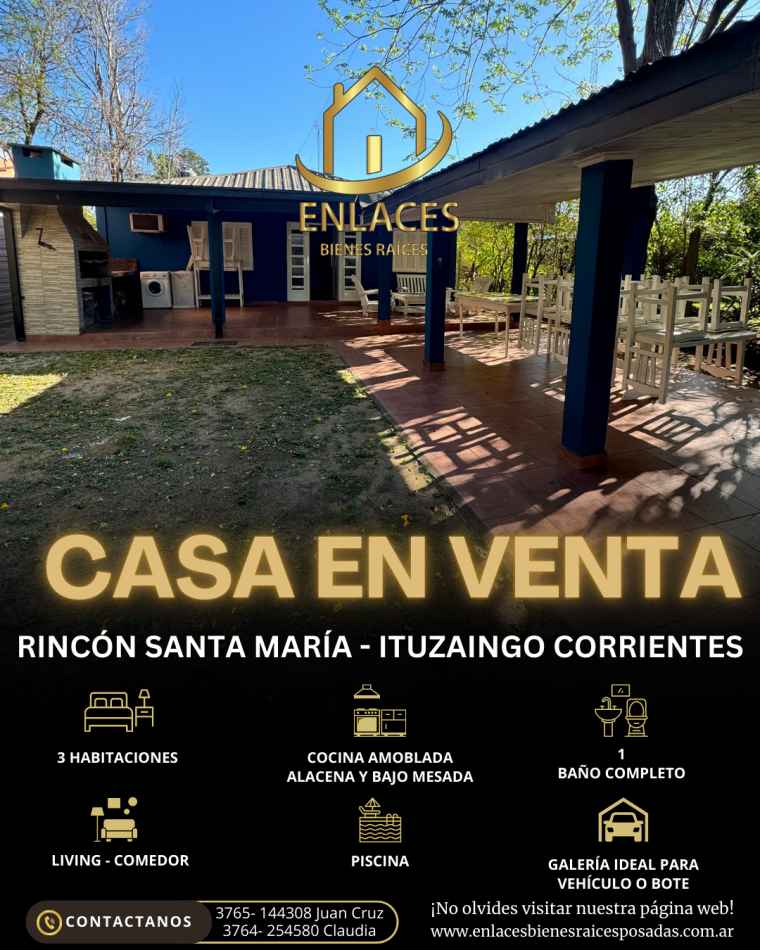 En venta casa en Country Rincón Santa María 