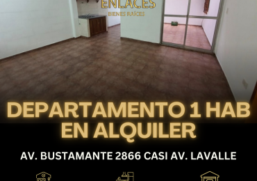 Departamento de 1 dormitorio en alquiler
